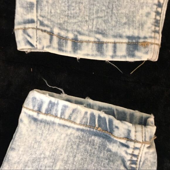 80s Vibes High waisted Button Fly Stretch Denim - Picture 2 of 8